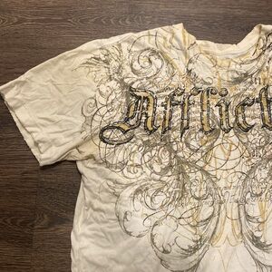 Affliction Men’s T-Shirt Wings Medium Cotton